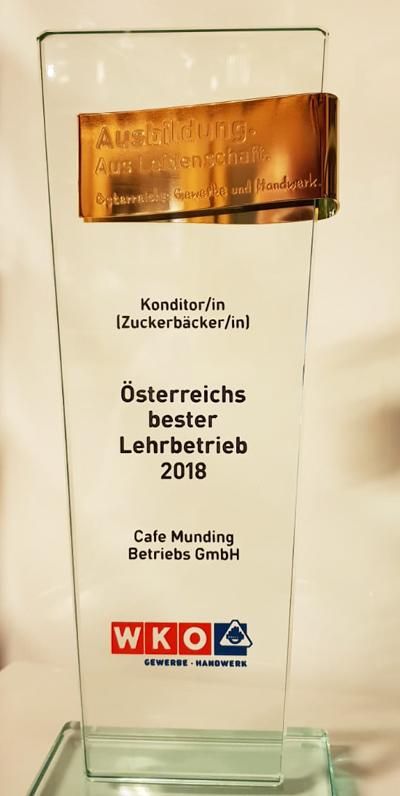 Cafe Munding - Österrreichs bester Lehrbetrieb 2018